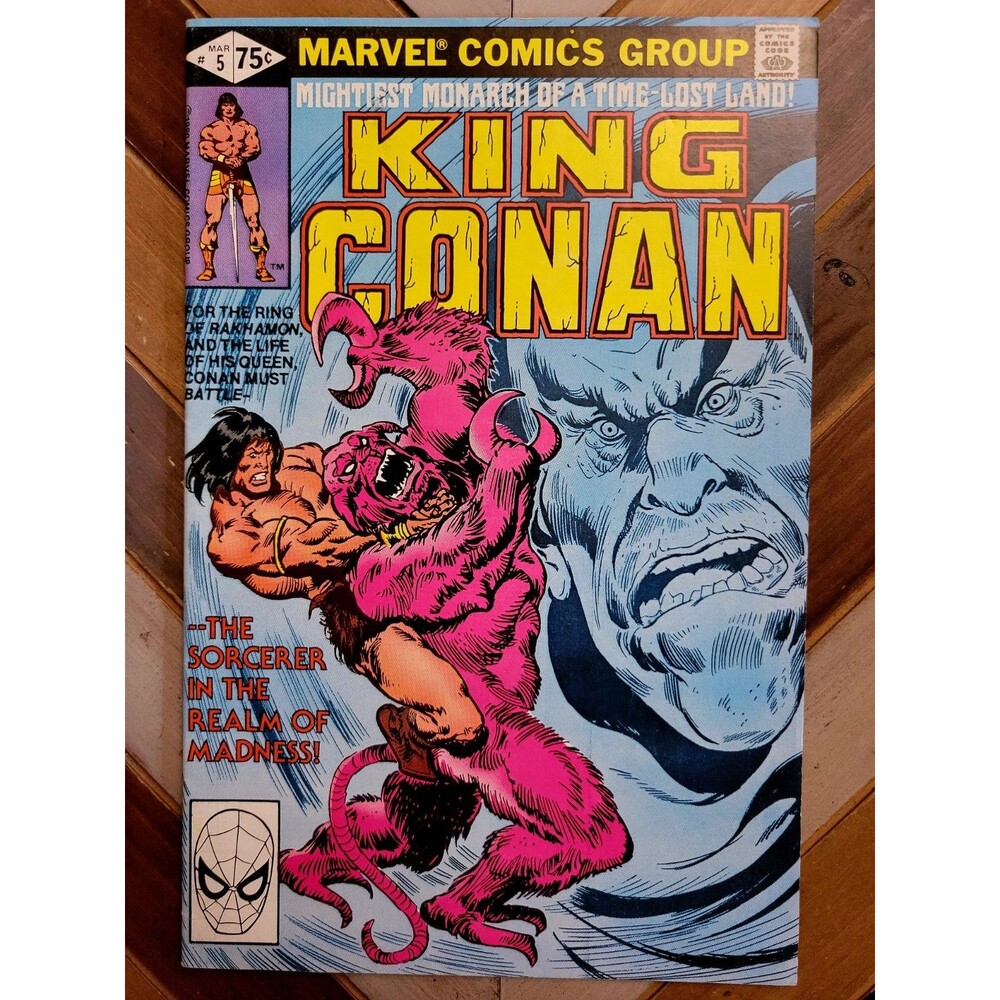Conan The King #5 (Marvel 1981) "Rakhamon!" Roy Thomas, John Buscema Art (7.0)